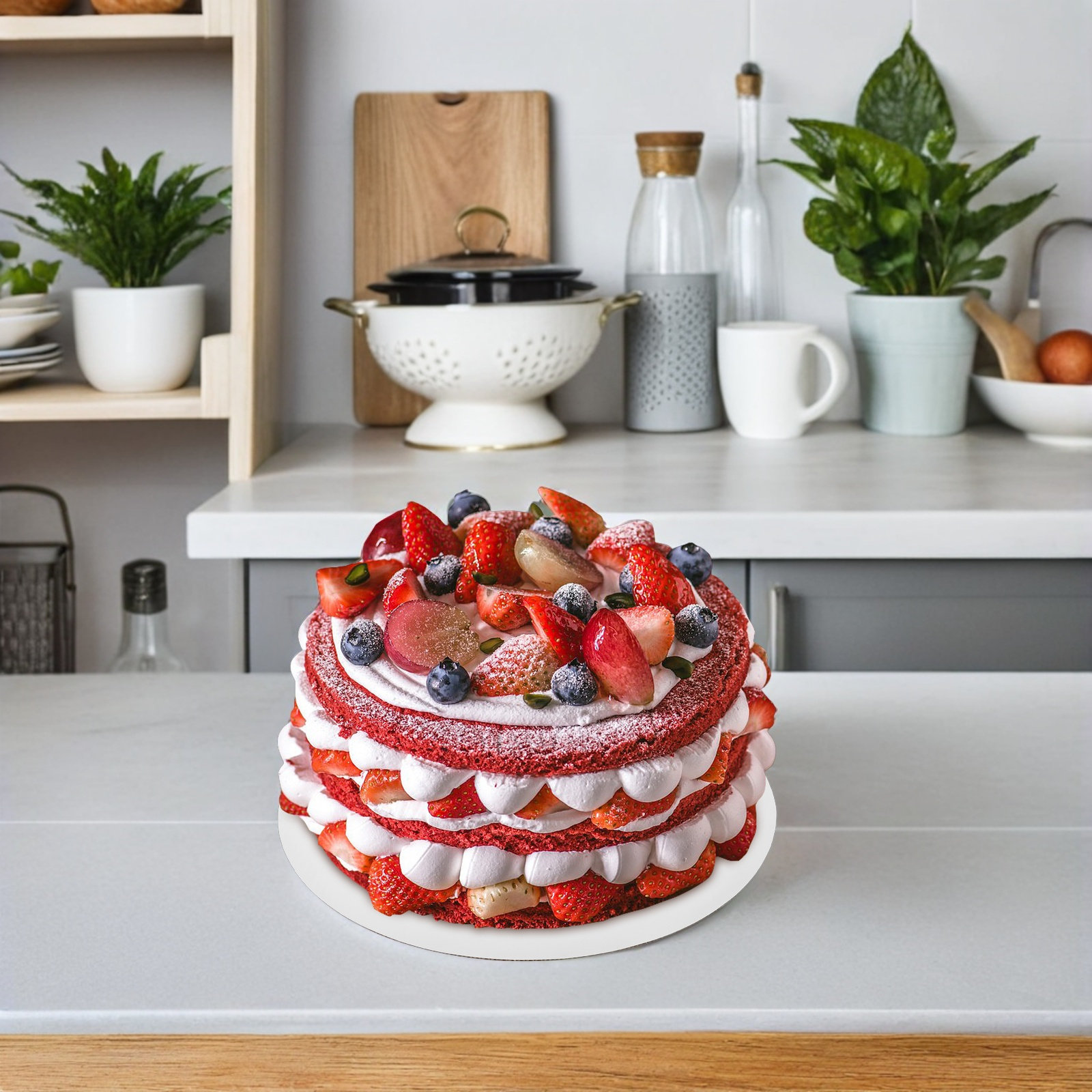 Cake Board Round - 25 шт. белых круглых одноразовых подложек