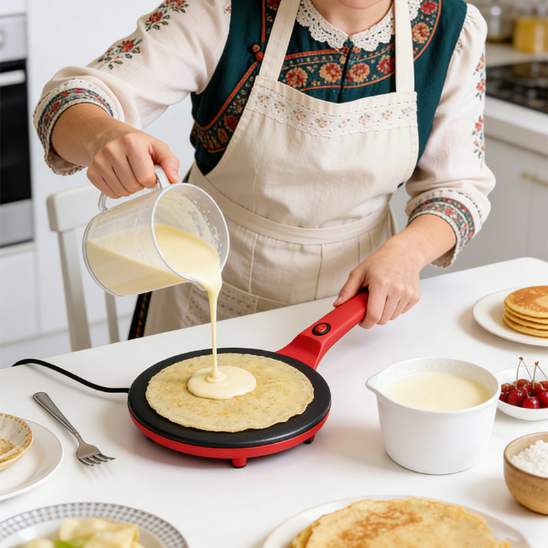 Kitchen Baking Machine - Электрическая блинница с односторонним нагревом, бытовая,