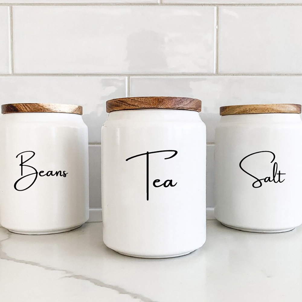 Kitchen Baking Wall Art - Кухонная организация, канистра, банка, этикетки, наклейка,
