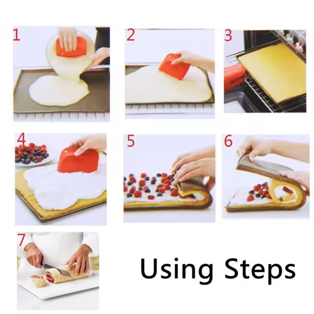 Kitchen Baking Must Haves - 【ЛИСТЫННЫЙ ПРЕДМЕТ】 Набор из 3 силиконовых