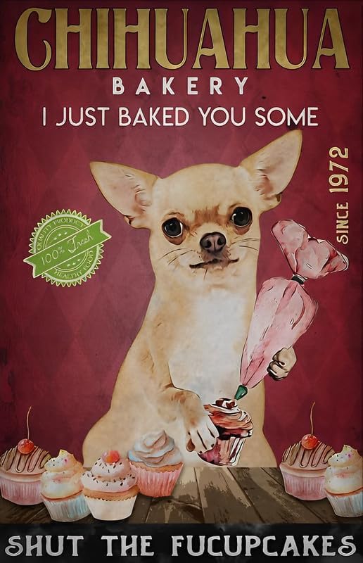 Чихуахуа Пекарня Я просто запе – обзор и цена Kitchen Baking Wall Art