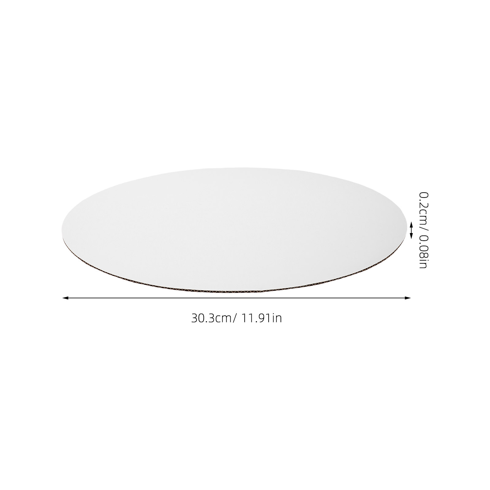 25 шт. белых круглых одноразов – обзор и цена Cake Board Round