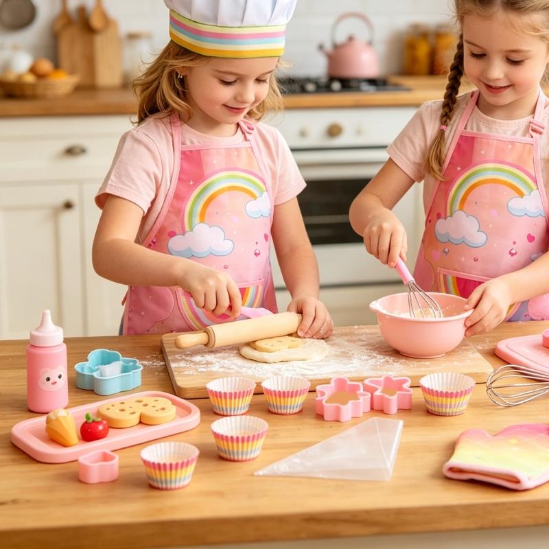 Детский фартук для выпечки с п – обзор и цена Kitchen Kids Baking Set