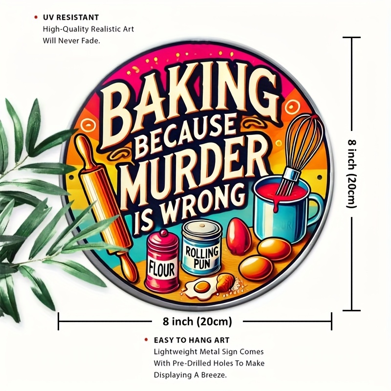 Металлическая табличка HD, кру – обзор и цена Kitchen Baking Wall Art