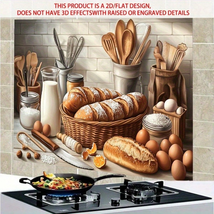 2D Самоклеящаяся ПВХ наклейка  – обзор и цена Kitchen Baking Wall Art