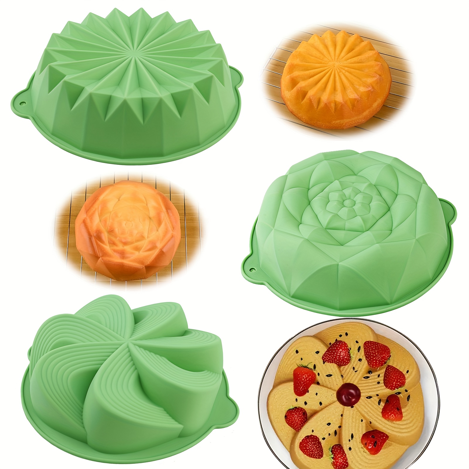 Набор из 4 силиконовых форм дл – обзор и цена Kitchen Baking Must Haves
